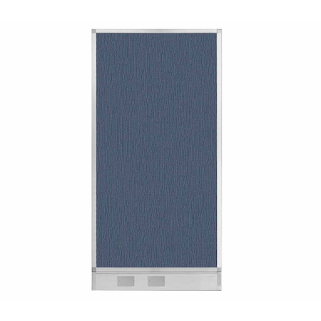 Versare Hush Panel Configurable Cubicle Partition 3' x 6' Ocean Fabric w/ Cable Channel 1856315